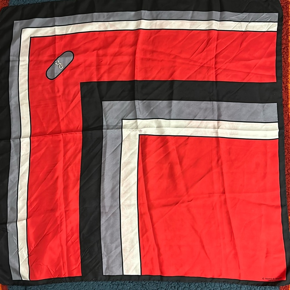 Vintage Roberta di Camerino Silk Twill Scarf.